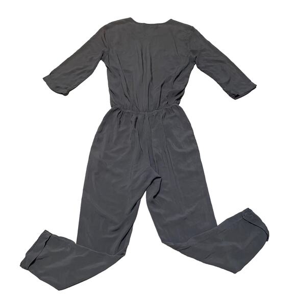 Michael Stars Utility Green Romper Jumpsuit Button Up with chest pockets small - Picture 5 of 12